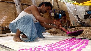 Pink Color Traditional SugarCandy | Batisalu | VILLAGE FOOD FACTORY | VERY RARE & OLDEST STREET FOOD