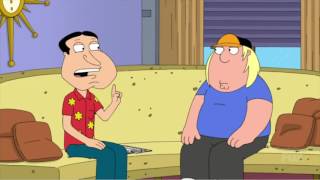 Family guy -  Chris punches Quagmire in the stomach