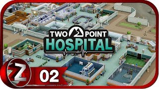 Two Point Hospital Прохождение на русском #2 - Награды, смерть и санитарный инспектор [FullHD|PC]