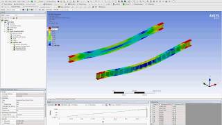 ANSYS. Расчет гофрированной балки