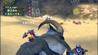 【紫電】MHF　大猪の衝撃【上位】　３PT？　0ラスタ討伐