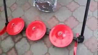 Роторная косилка трехдисковая к мотоблоку и мототрактору