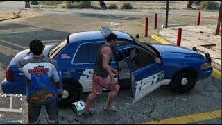 GTA 5 FiveM RP - The Cop Let Us Drive His Cruiser LOL!! | SLAPTrain