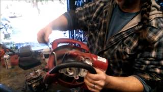 Starter rope replacement (leaf blower)