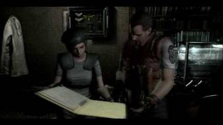 Jill spooks Barry! - Resident Evil: [Wii/NGC] - HD Cutscene