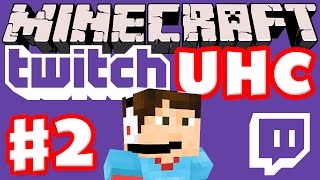 Minecraft Twitch UHC Part 2 (Ultra Hardcore Minecraft Live on Twitch with Facecam)