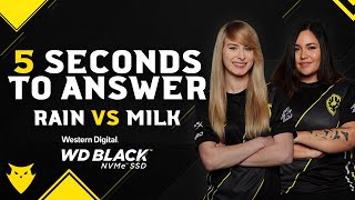 Dignitas CSGO Female | 5 Second Answer Challenge - rain vs Milk