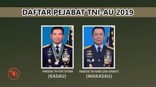 DAFTAR PEJABAT TNI-AU 2019