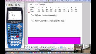 Linear Regression T-test and interval class lesson