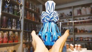 Мастер-класс. Резная свеча "Зимняя осьминожка" от свечной мастерской ДИМСИ.