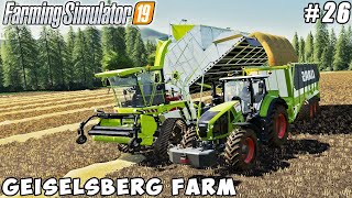 Picking straw with new forage harvester | Geiselsberg Farm | Farming simulator 19 | Timelapse #26