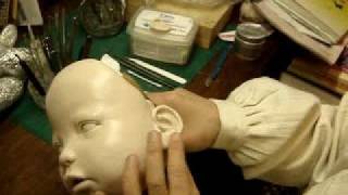 How to make Cernit  sculpt doll：サーニット粘土でOOAK baby