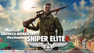 Sniper Elite 4 Mission 5-Abrunza Monastery Gameplay PC
