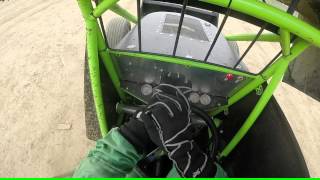 Mark Lambert Sprint Car Helmet Cam @ Brownstown Speedway