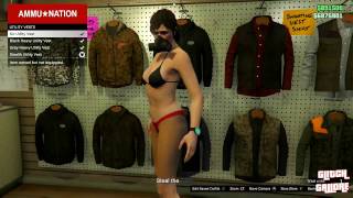 THONG WITH INVISIBLE TORSO 2017 NEW OUTFIT GLITCH FEMALE GTA V 5 ONLINE 1.37!!!!