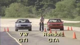 Official AMC Renault video : Renault GTA vs competitors - 1987