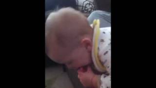 Grant bites Mom's Foot