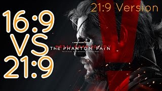Metal Gear Solid V: The Phantom Pain | 16:9 vs 21:9 comparison [21:9 version] [2560x1080/60fps]