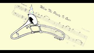 Trombone solo play along When The Party Is Over by Frits Leffef.