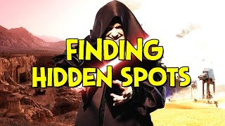 FINDING HIDDEN SPOTS! | Star Wars Battlefront Gameplay (Hero v Villain)