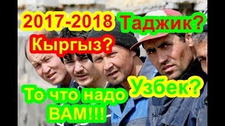 Узбеки, Кыргызы, Таджики и другие мигранты. это то что нужен вам всем.