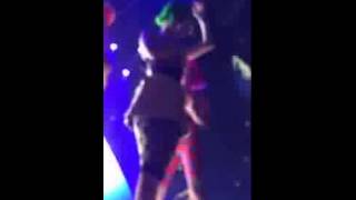 Katy perry falls butt first onto fans reverse