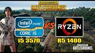 Core i5 3570 vs Ryzen 5 1400 no PUBG (2019) - Qual se saiu melhor?