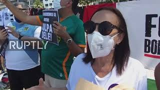 Brazil: Rightwing and leftwing protesters join forces in rally against Bolsonaro in Rio