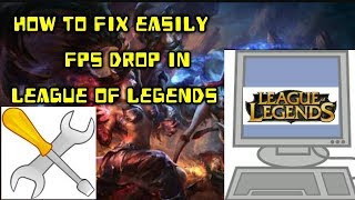 How to Fix FPS drop in any game like league of legends (no any software)