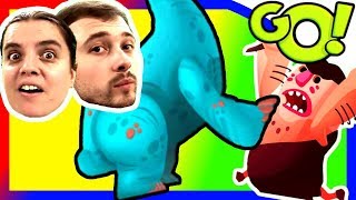 Новый ДИНОЗАВР БолтушкИ и ПРоХоДиМЦа! #467 Мультик ИГРА - Dino Bash
