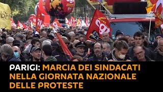 #Parigi: marcia dei #sindacati nella giornata nazionale delle proteste