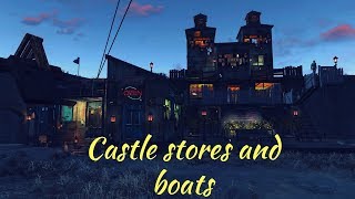 Castle Stores and Boats! Fallout 4 | No Mods