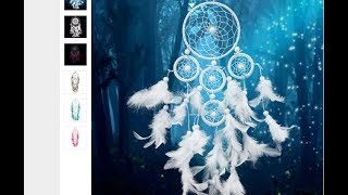 Обзор белого ловца снов Dream catcher из натуральных материалов