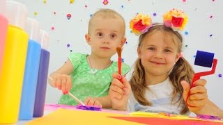 Развивающие игры с детьми. Рисование или печати - Детское творчество