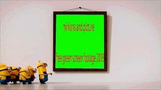 minions and picture free green screen footage