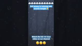 Fall Asleep FAST to Relaxing Rain Sounds Tonight