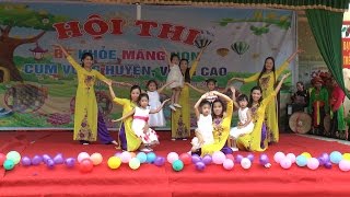Clip múa Mầm non hạnh phúc - Cô và các cháu trường Mầm non Hoa Hồng