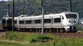 (HD) 激走!! Ｌ特急しらさぎ号(683系2000番台特急電車がいっぱい)