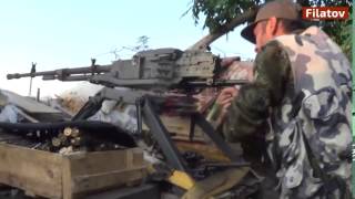 Война видео Украина Донбас АТО Бой Ополчения на позициях поселка Спартак Donbass YouTube