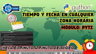 + ️ + Fecha y tiempo en diferentes zonas horarias y países | pytz | Python | ¡Muy básico!