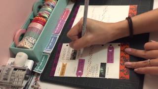 Filofax Week 41 Decoration Tutorial