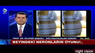 Cüneyt Özdemir Göz Doktoruna Sordu Bu Elbise Sarı Beyaz mı, Mavi Siyah mı