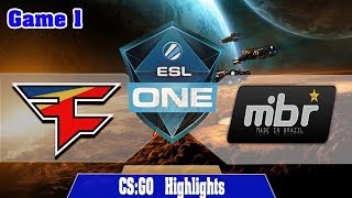 FaZe vs MIBR | Map 1 | ESL ONE Cologne 2018 | Best Moments | Highlights | CSGO