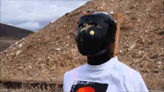 AA Shield Aramid Ballistic Visor Bulletproof Face Mask NIJ Level 3A IIIA field test