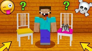 НА КАКОЙ СТУЛ СЯДЕТ НУБ В МАЙНКРАФТ? КАК ВЫЖИТЬ НУБУ? ТРОЛЛИНГ В MINECRAFT | ЗАЩИТА НУБА | МУЛЬТИК