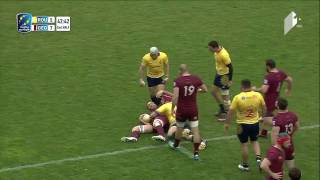 Mamuka Gorgodze Hit on  Viorel Lucaci
