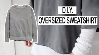 DIY OVERSIZED SWEATER | MEN'S FASHION