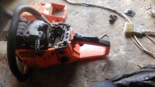 Ремонт бензопилы Husqvarna 365 чистка карбюратора.