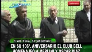 Bell homenajeó a Oscar Díaz y Sergio Merlini