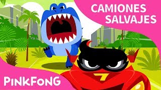 T-Rex vs Camión Salvaje | Camiones Salvajes | Pinkfong Canciones Infantiles